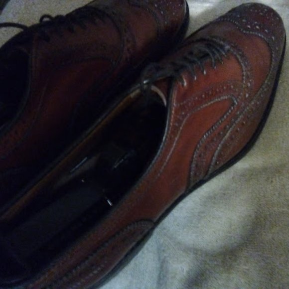 Allen Edmonds Dark Chili Men's Classic McAllister Wingtip Oxford sz 8.5 - Picture 13 of 15